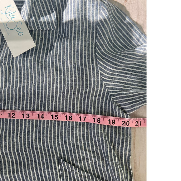 NWT Anthropology Kyla Seo Linen Cotton Embroidered Shirt Sz Small - Picture 7 of 11